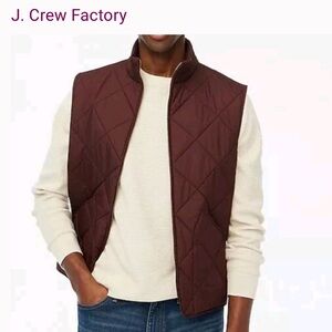 J. Crew Quilted Walker Vest Authentic Outerwear, Men's Size M